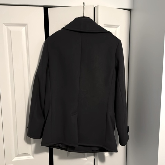 Lands End Wool Peacoat Medium Grey - Picture 3 of 4